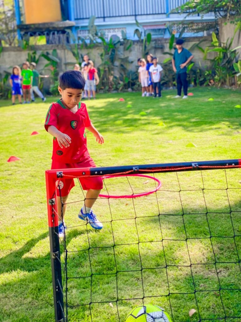 Outdoor playground at Pelican Grammar School
